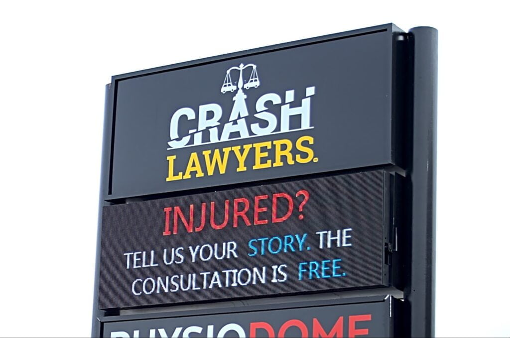 crash lawyers sign
